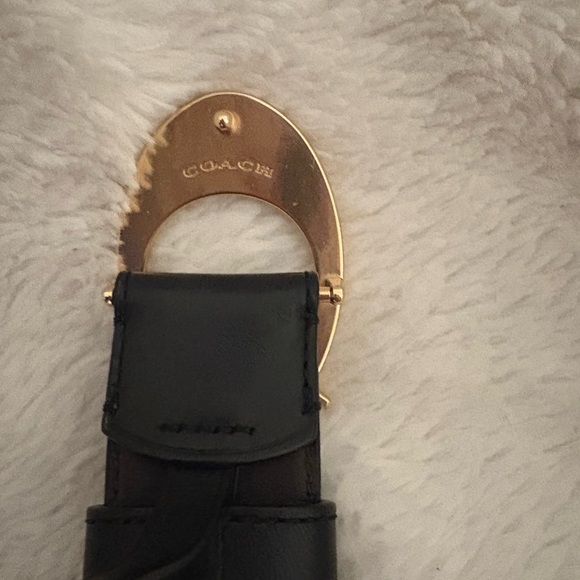 Coach Black Belt with Gold C Buckle - Picture 3 of 3
